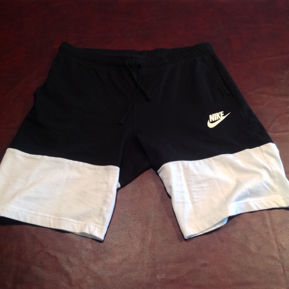 Nike Black & White Crossover Shorts